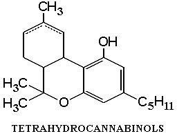 THC molecule.