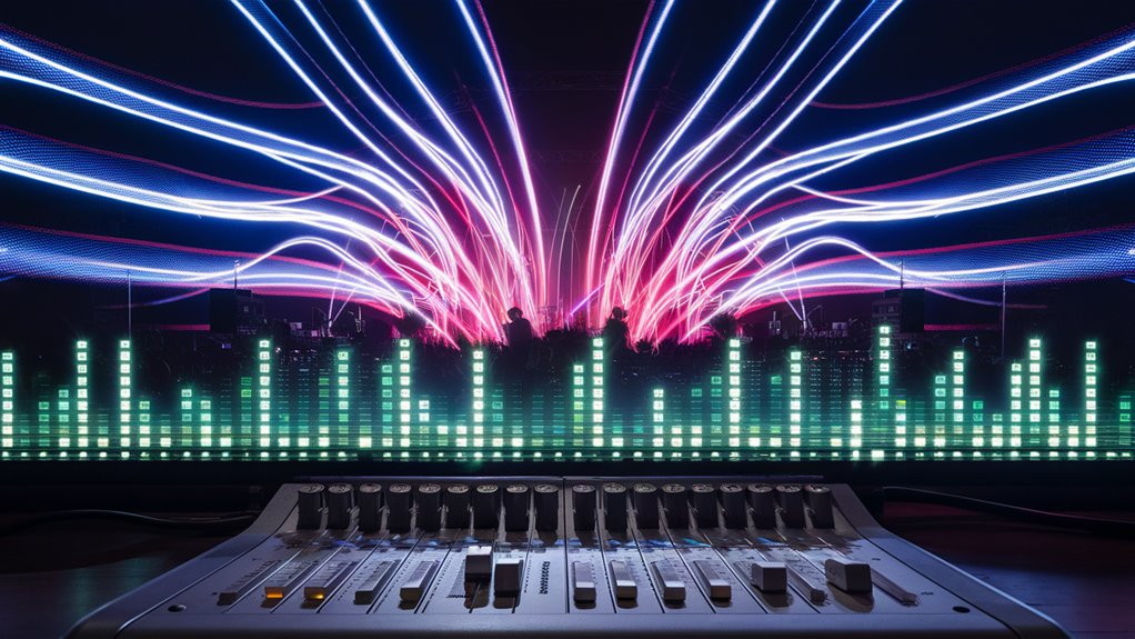 match lights with sound flow