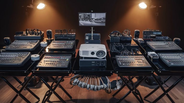 selecting event av equipment