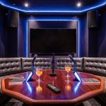 singing room entertainment setup