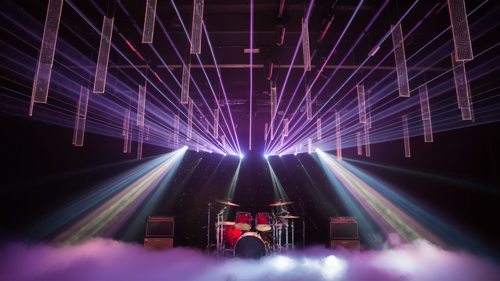 stage lights create atmosphere