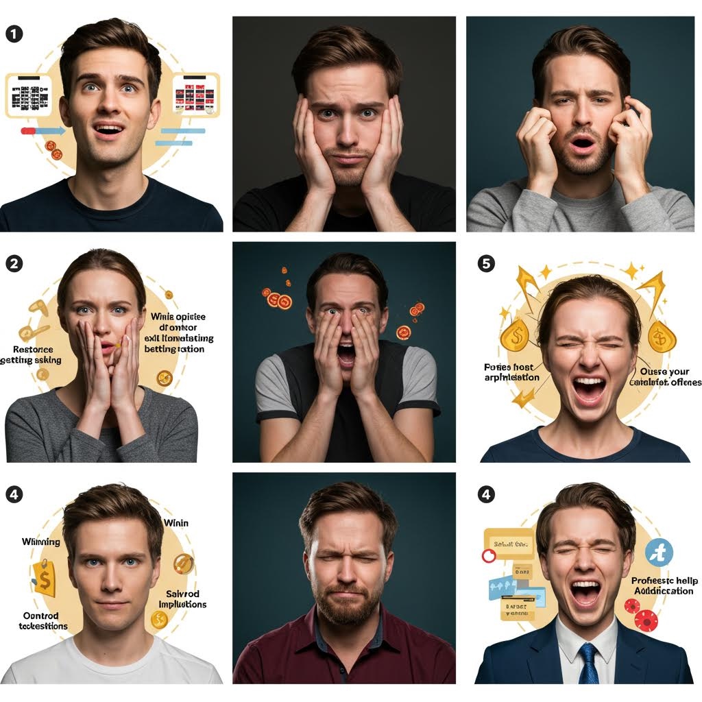 여러 인물의 표정 변화와 감정 반응이 단계별로 배열되어 감정이 판단 과정에 영향을 주는 흐름을 시각적으로 보여주는 구성