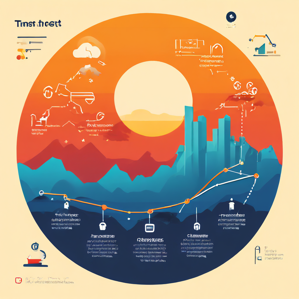 꾸준한 콘텐츠 업데이트와 활발한 커뮤니티 활동이 온라인 비즈니스의 신뢰도를 지속적으로 상승시키는 원동력임을 시각적으로 설명하는 그래프 이미지.
