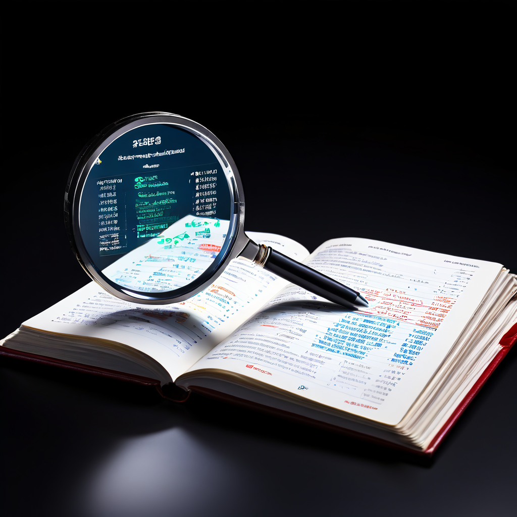 신규 배팅 사이트의 상세한 이용 가이드북을 확대경으로 배당률과 주요 용어를 집중 조명하며 설명하는 안내서 이미지입니다.