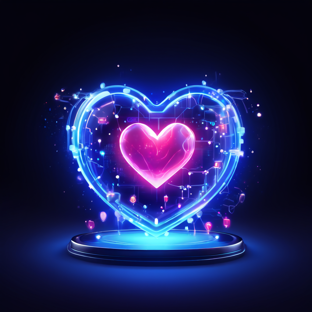 실시간 고객 참여를 상징하는 디지털 플랫폼의 핵심으로, 활기차게 에너지를 발산하며 사용자와 소통하는 플랫폼의 적극적인 의지와 실시간 채팅 기능을 표현한 개념 이미지입니다.