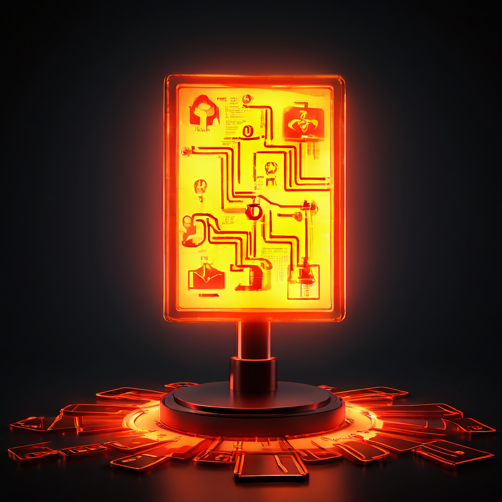 데이터베이스를 업데이트하는 과정에서 중요한 단계를 강조하는 빛나는 플로우차트는 시스템 작업의 핵심 절차와 주의가 필요한 부분을 시각적으로 설명합니다.