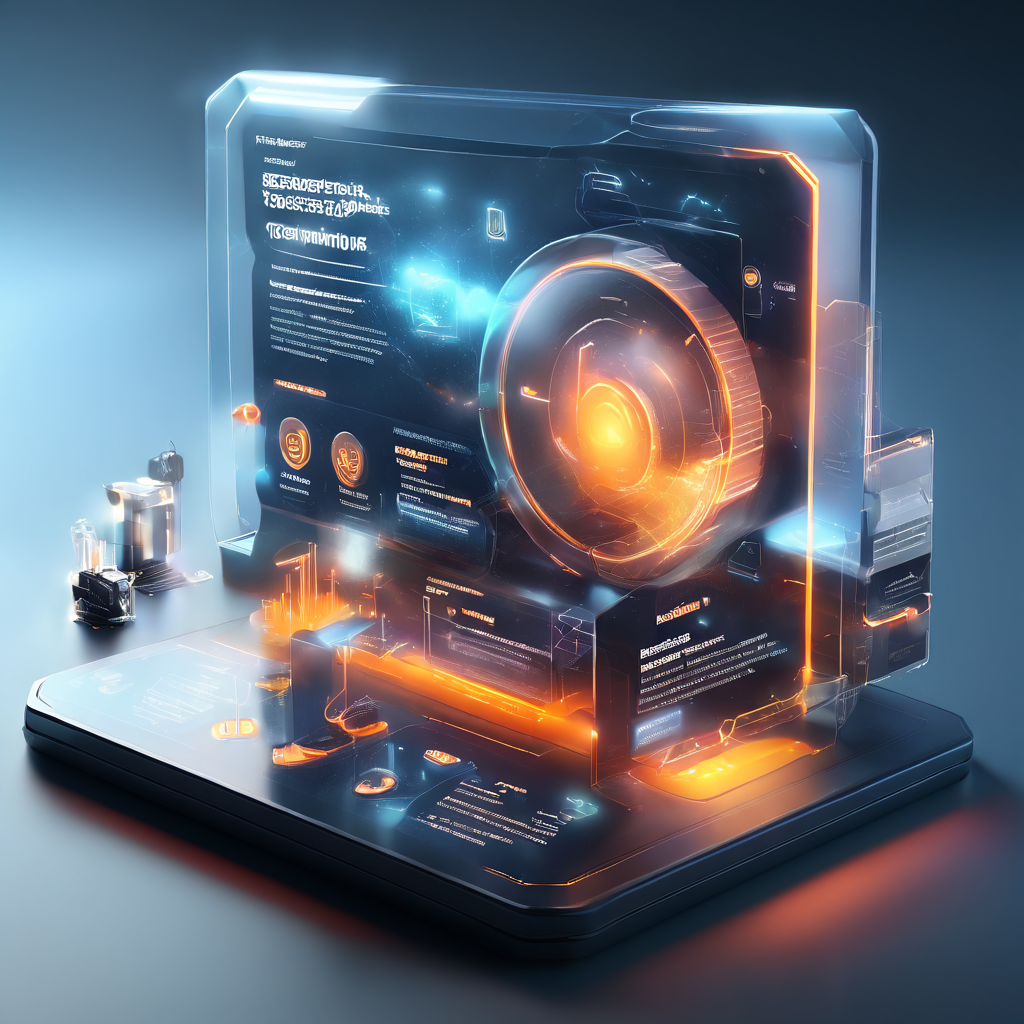 Futuristic digital platform interface with glowing data paths and layered secure service flow for online member ranking clues.