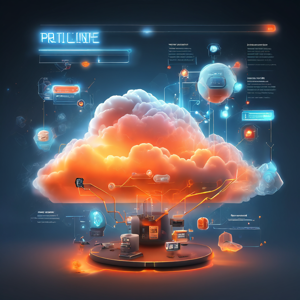Connected cloud and data layers visualizing a fixed versus adjustable payline digital workflow in a premium SaaS service platform.