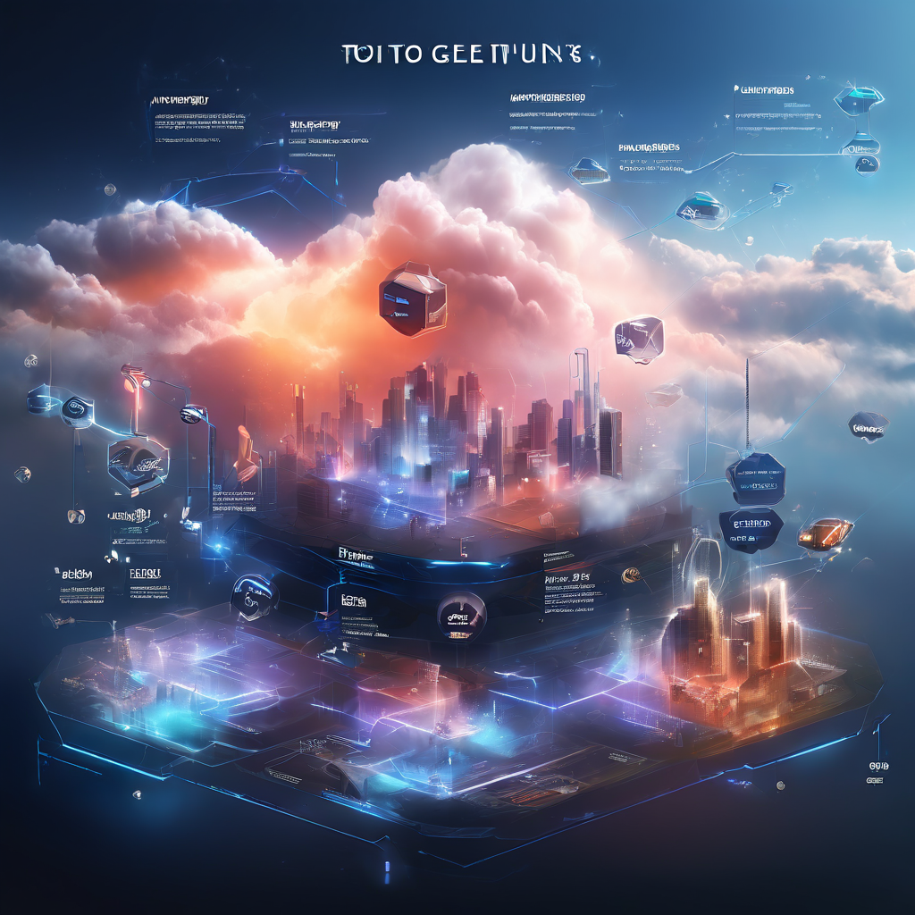 Premium online platform visual showing secure digital data flow between cloud layers and a timing and category split interface...