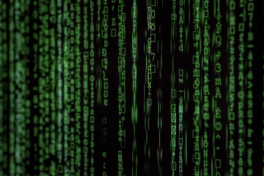 Computer displaying network code representing distributed peer discovery.